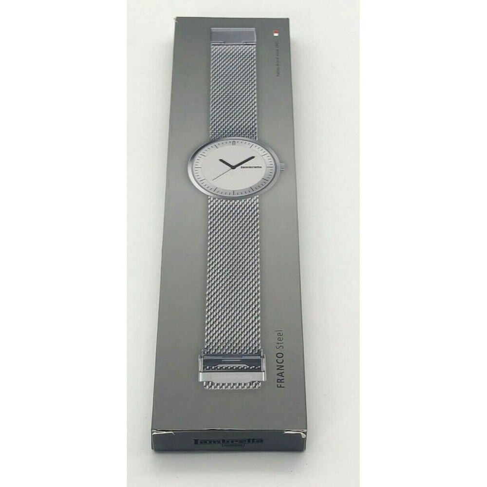 Mens Original Retro Mod Style Steel Mesh Lambretta Franco Analogue Watch Boxed